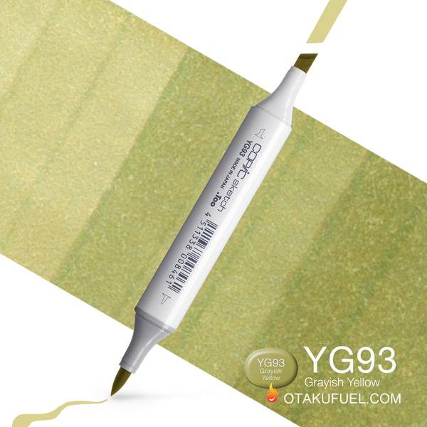 Copic Sketch YG93 Grayish Yellow Marker <inline style="float: right; margin-right: 10px; background-color: rgb(211,210,156);">&nbsp;&nbsp;&nbsp;&nbsp;&nbsp;&nbsp; </inline>