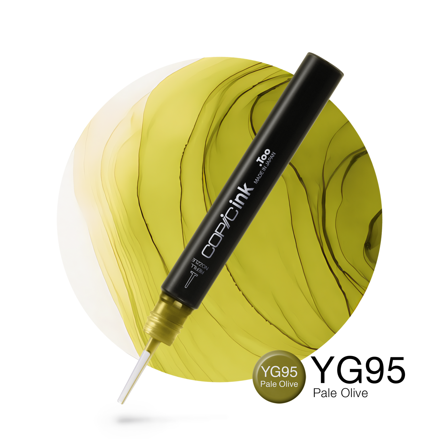 Copic Ink Refill YG95 Pale Olive <inline style="float: right; margin-right: 10px; background-color: rgb(95, 126, 58);">&nbsp;&nbsp;&nbsp;&nbsp;&nbsp;&nbsp; </inline>