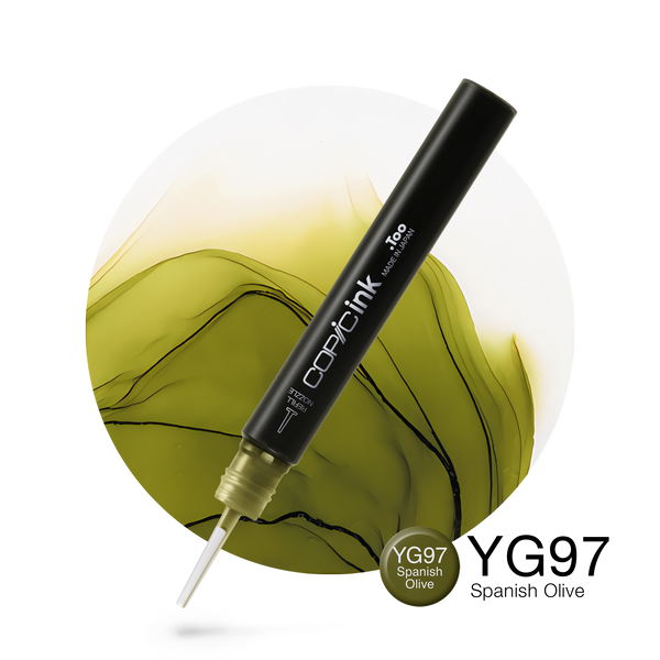 Copic Ink Refill YG97 Spanish Olive <inline style="float: right; margin-right: 10px; background-color: rgb(95, 126, 58);">&nbsp;&nbsp;&nbsp;&nbsp;&nbsp;&nbsp; </inline>