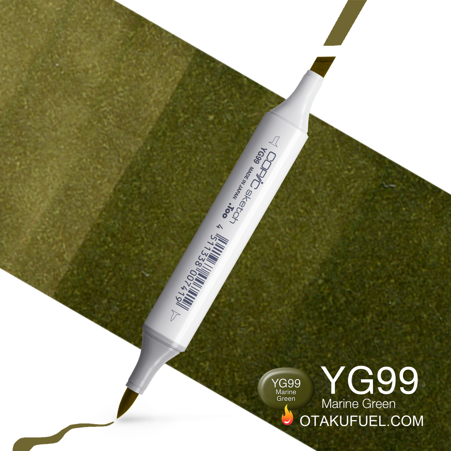 Copic Sketch YG99 Marine Green Marker <inline style="float: right; margin-right: 10px; background-color: rgb(72, 97, 39);">&nbsp;&nbsp;&nbsp;&nbsp;&nbsp;&nbsp; </inline>