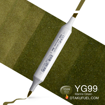 Copic Sketch YG99 Marine Green Marker <inline style="float: right; margin-right: 10px; background-color: rgb(72, 97, 39);">&nbsp;&nbsp;&nbsp;&nbsp;&nbsp;&nbsp; </inline>