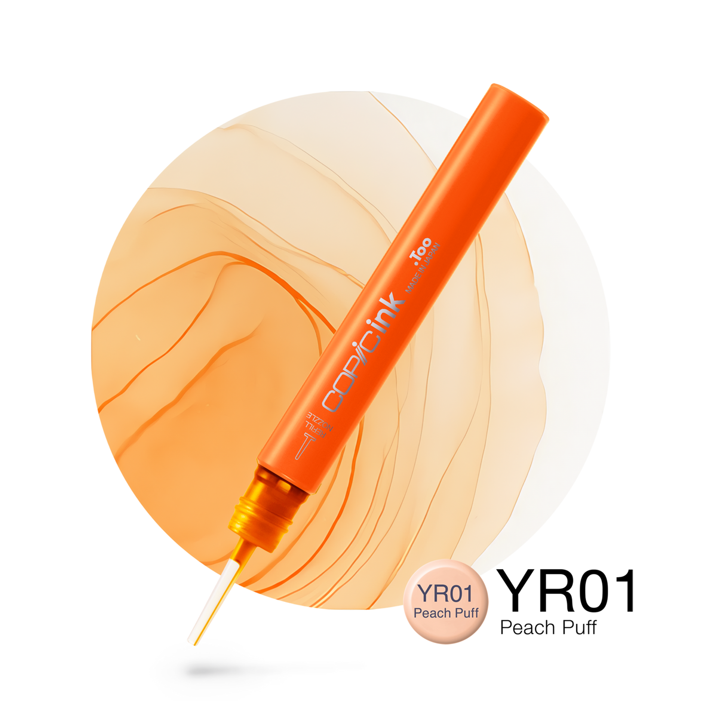Copic Ink Refill YR01 Peach Puff <inline style="float: right; margin-right: 10px; background-color: rgb(249, 192, 185);">&nbsp;&nbsp;&nbsp;&nbsp;&nbsp;&nbsp; </inline>