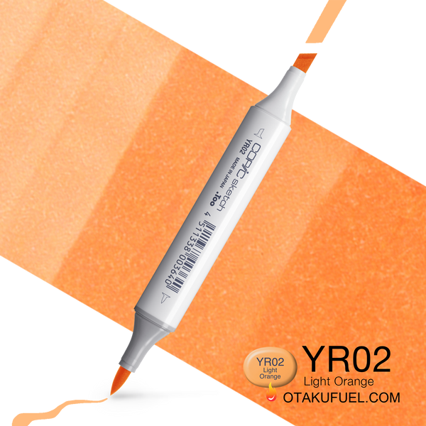 Copic Sketch YR02 Light Orange Marker <inline style="float: right; margin-right: 10px; background-color: rgb(253, 202, 149);">&nbsp;&nbsp;&nbsp;&nbsp;&nbsp;&nbsp; </inline>