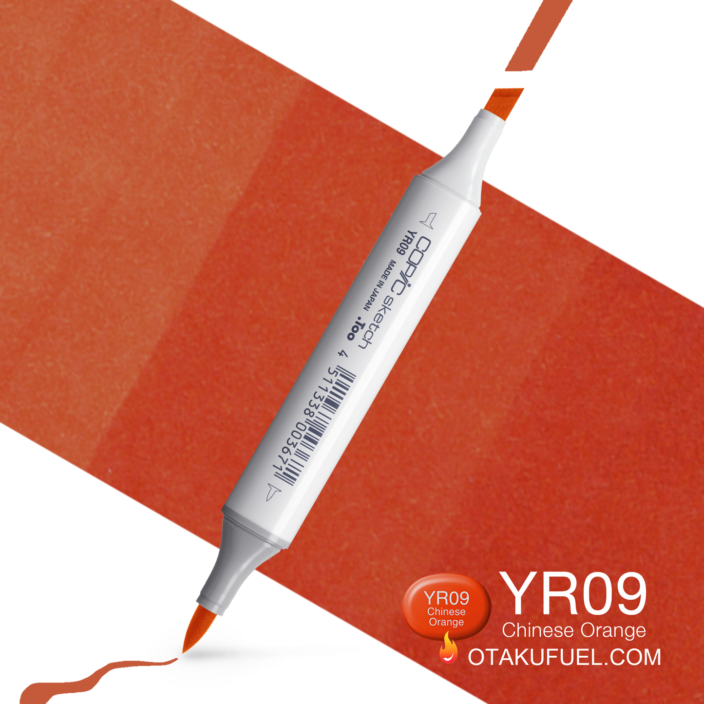 Copic Sketch YR09 Chinese Orange Marker <inline style="float: right; margin-right: 10px; background-color: rgb(242, 111, 33);">&nbsp;&nbsp;&nbsp;&nbsp;&nbsp;&nbsp; </inline>