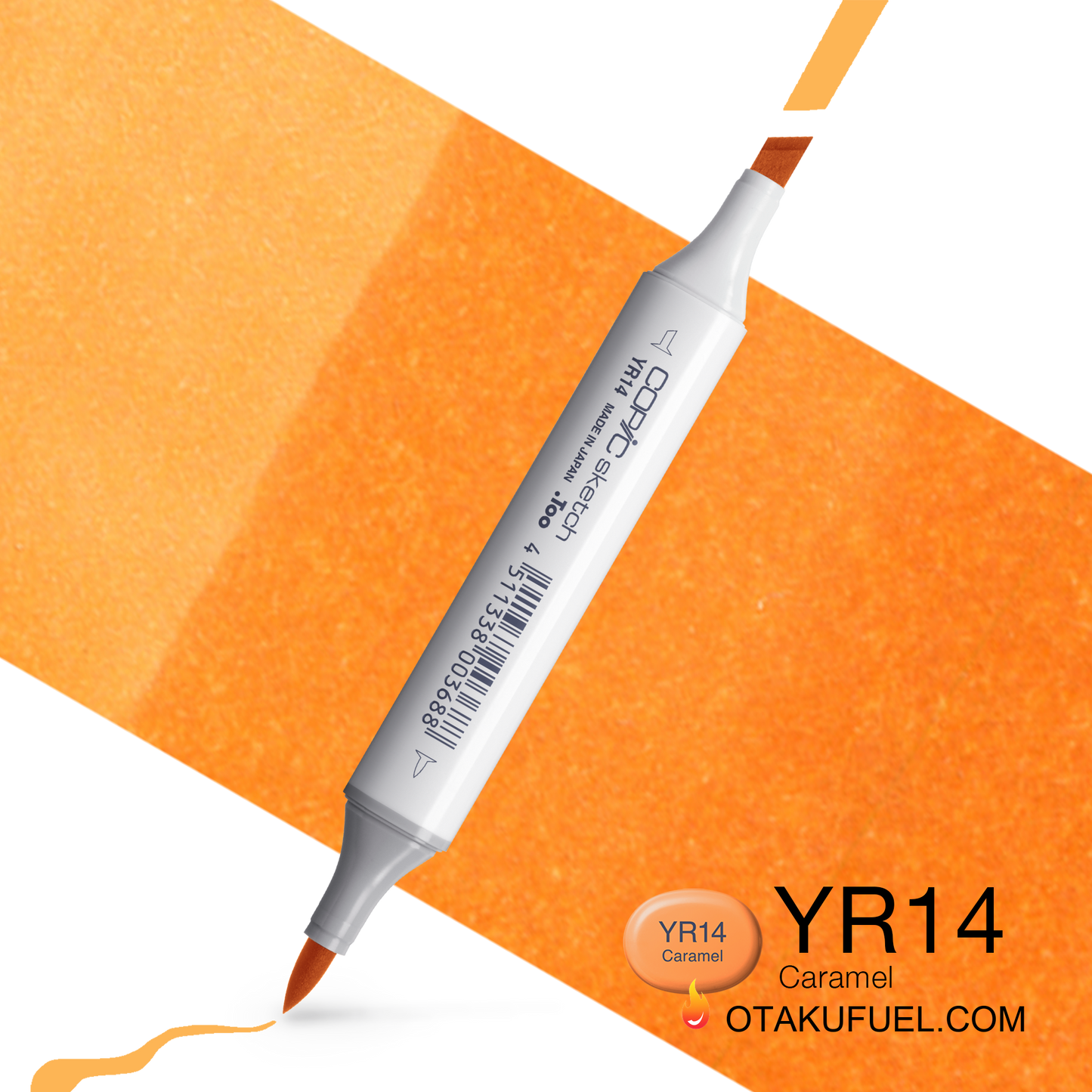 Copic Sketch YR14 Caramel Marker <inline style="float: right; margin-right: 10px; background-color: rgb(247, 195, 85);">&nbsp;&nbsp;&nbsp;&nbsp;&nbsp;&nbsp; </inline>