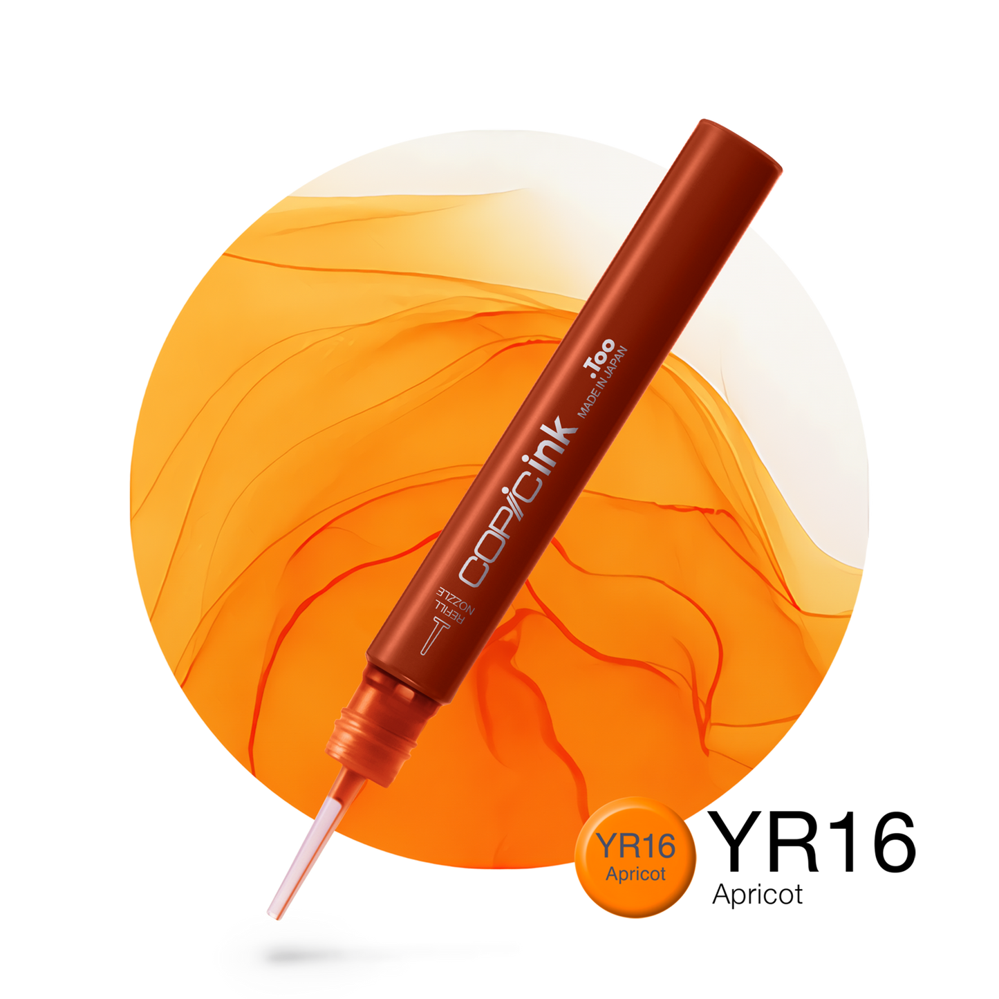Copic Ink Refill YR16 Apricot <inline style="float: right; margin-right: 10px; background-color: rgb(254, 183, 41);">&nbsp;&nbsp;&nbsp;&nbsp;&nbsp;&nbsp; </inline>