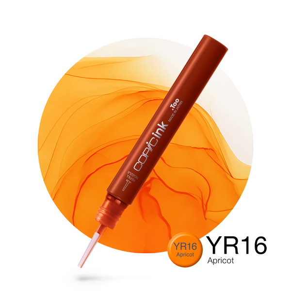 Copic Ink Refill YR16 Apricot <inline style="float: right; margin-right: 10px; background-color: rgb(254, 183, 41);">&nbsp;&nbsp;&nbsp;&nbsp;&nbsp;&nbsp; </inline>