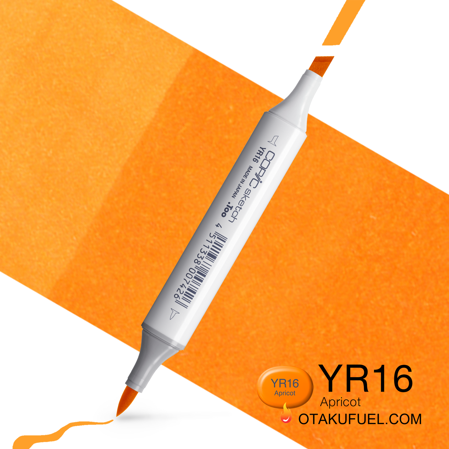 Copic Sketch YR16 Apricot Marker <inline style="float: right; margin-right: 10px; background-color: rgb(254, 183, 41);">&nbsp;&nbsp;&nbsp;&nbsp;&nbsp;&nbsp; </inline>