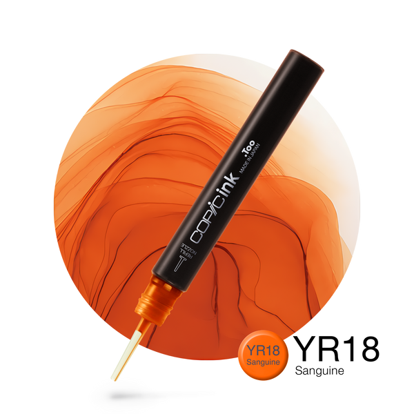 Copic Ink Refill YR18 Sanguine <inline style="float: right; margin-right: 10px; background-color: rgb(225, 101, 65);">&nbsp;&nbsp;&nbsp;&nbsp;&nbsp;&nbsp; </inline>