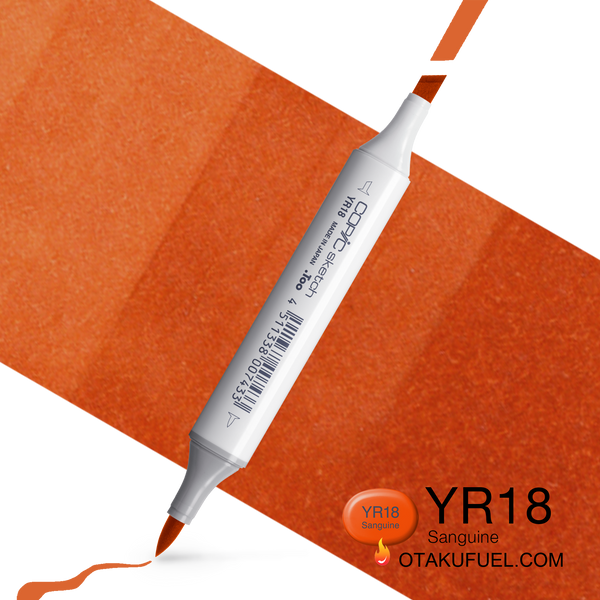 Copic Sketch YR18 Sanguine Marker <inline style="float: right; margin-right: 10px; background-color: rgb(225, 101, 65);">&nbsp;&nbsp;&nbsp;&nbsp;&nbsp;&nbsp; </inline>