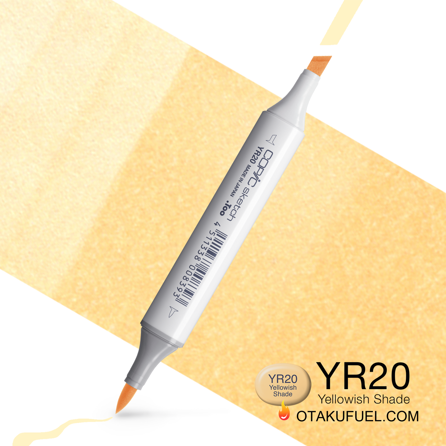 Copic Sketch YR20 Yellowish Shade Marker <inline style="float: right; margin-right: 10px; background-color: rgb(255,231,190);">&nbsp;&nbsp;&nbsp;&nbsp;&nbsp;&nbsp; </inline>