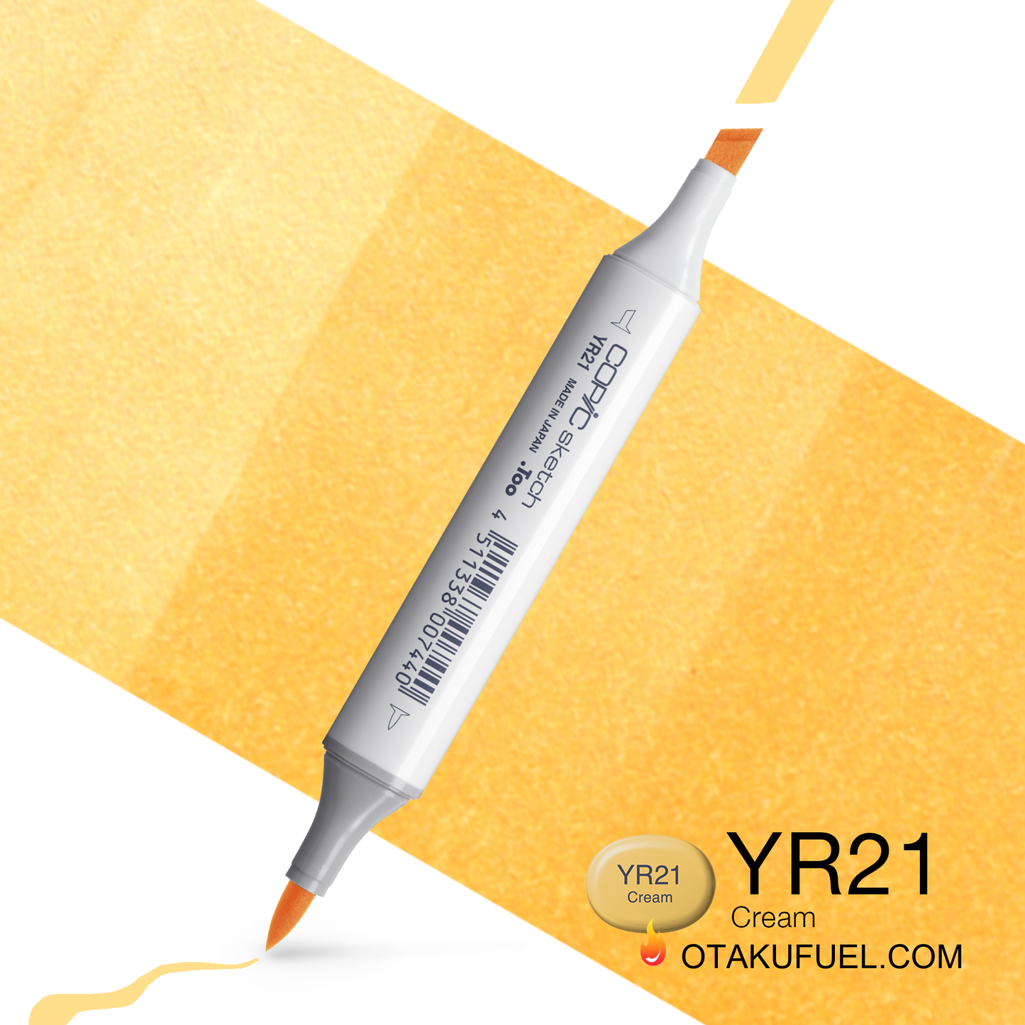 Copic Sketch YR21 Cream Marker <inline style="float: right; margin-right: 10px; background-color: rgb(239, 216, 171);">&nbsp;&nbsp;&nbsp;&nbsp;&nbsp;&nbsp; </inline>
