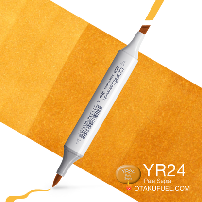 Copic Sketch YR24 Pale Sepia Marker <inline style="float: right; margin-right: 10px; background-color: rgb(203, 147, 90);">&nbsp;&nbsp;&nbsp;&nbsp;&nbsp;&nbsp; </inline>