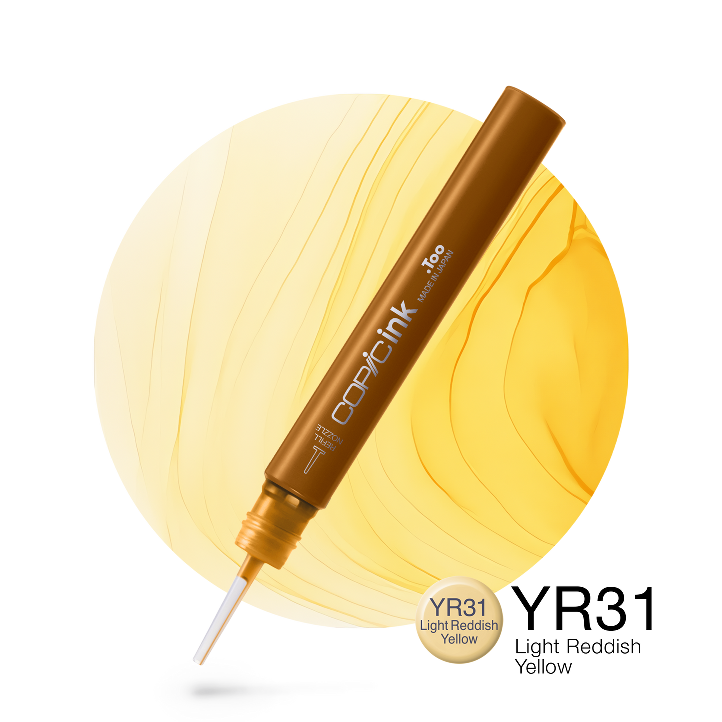 Copic Ink Refill YR31 Light Reddish Yellow <inline style="float: right; margin-right: 10px; background-color: rgb(255,222,168);">&nbsp;&nbsp;&nbsp;&nbsp;&nbsp;&nbsp; </inline>
