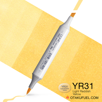 Copic Sketch YR31 Light Reddish Yellow Marker <inline style="float: right; margin-right: 10px; background-color: rgb(255,222,168);">&nbsp;&nbsp;&nbsp;&nbsp;&nbsp;&nbsp; </inline>
