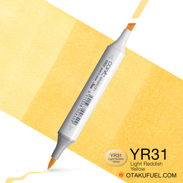 Copic Sketch YR31 Light Reddish Yellow Marker <inline style="float: right; margin-right: 10px; background-color: rgb(255,222,168);">&nbsp;&nbsp;&nbsp;&nbsp;&nbsp;&nbsp; </inline>