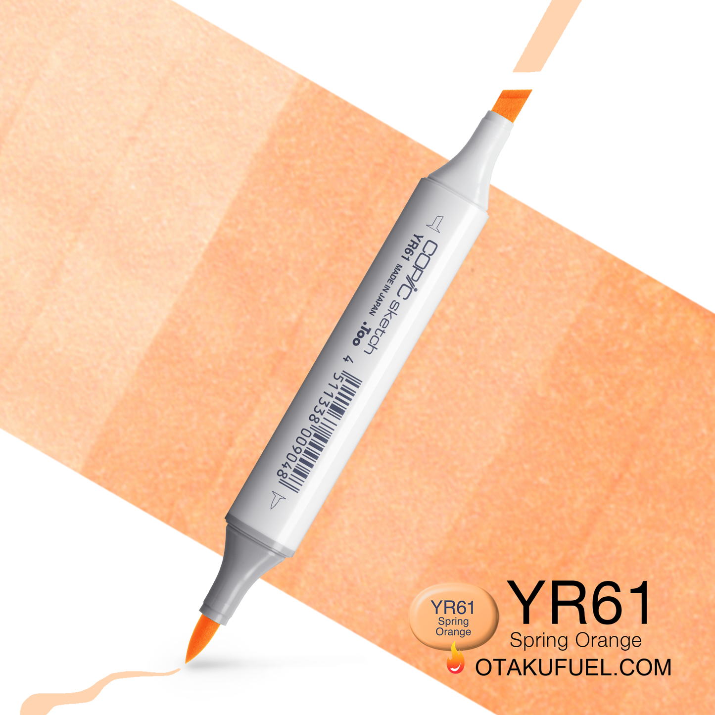 Copic Sketch YR61 Spring Orange Marker <inline style="float: right; margin-right: 10px; background-color: rgb(254,218,196);">&nbsp;&nbsp;&nbsp;&nbsp;&nbsp;&nbsp; </inline>