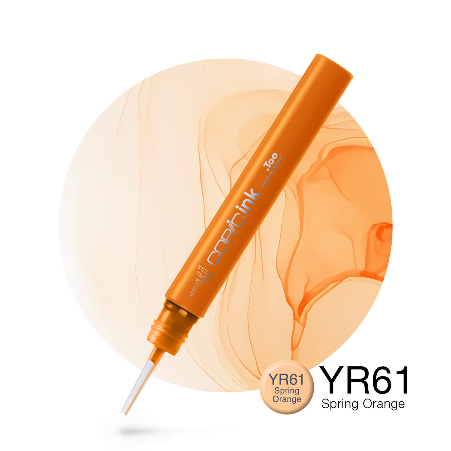 Copic Ink Refill YR61 Spring Orange <inline style="float: right; margin-right: 10px; background-color: rgb(254,218,196);">&nbsp;&nbsp;&nbsp;&nbsp;&nbsp;&nbsp; </inline>
