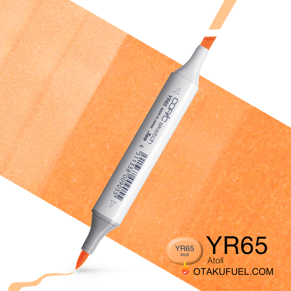 Copic Sketch YR65 Atoll Marker <inline style="float: right; margin-right: 10px; background-color: rgb(239, 165, 97);">&nbsp;&nbsp;&nbsp;&nbsp;&nbsp;&nbsp; </inline>