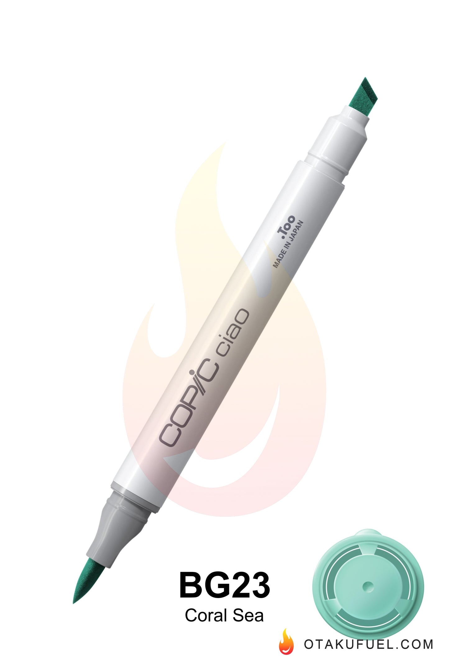 Copic Ciao BG23 Coral Sea <inline style="float: right; margin-right: 10px; background-color: rgb(190, 227, 220);">&nbsp;&nbsp;&nbsp;&nbsp;&nbsp;&nbsp; </inline>