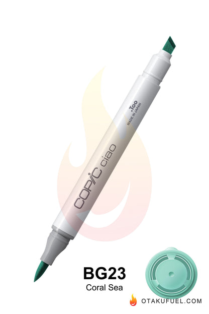 Copic Ciao BG23 Coral Sea <inline style="float: right; margin-right: 10px; background-color: rgb(190, 227, 220);">&nbsp;&nbsp;&nbsp;&nbsp;&nbsp;&nbsp; </inline>