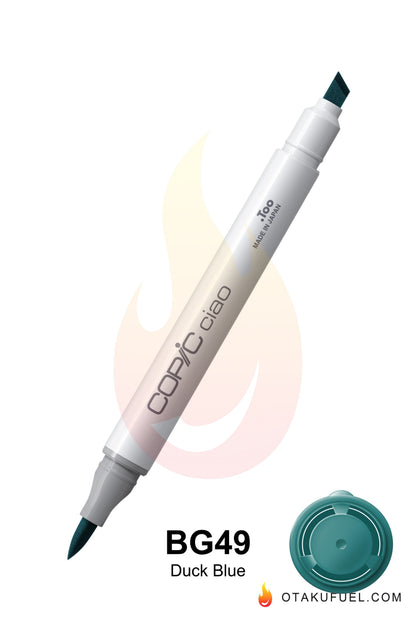 Copic Ciao BG49 Duck Blue <inline style="float: right; margin-right: 10px; background-color: rgb(17, 182, 184);">&nbsp;&nbsp;&nbsp;&nbsp;&nbsp;&nbsp; </inline>