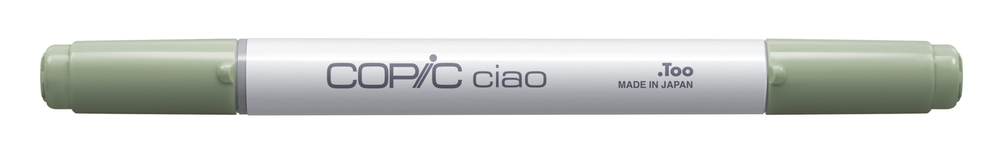 Copic Ciao BG93 Green Gray <inline style="float: right; margin-right: 10px; background-color: rgb(186, 192, 182);">&nbsp;&nbsp;&nbsp;&nbsp;&nbsp;&nbsp; </inline>