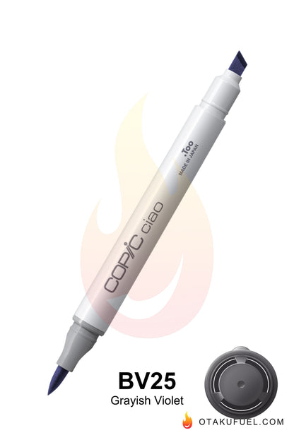 Copic Ciao BV25 Grayish Violet <inline style="float: right; margin-right: 10px; background-color: rgb(128,132,167);">&nbsp;&nbsp;&nbsp;&nbsp;&nbsp;&nbsp; </inline>
