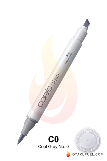Copic Ciao C0 Cool Gray No. 0 <inline style="float: right; margin-right: 10px; background-color: rgb(226, 235, 242);">&nbsp;&nbsp;&nbsp;&nbsp;&nbsp;&nbsp; </inline>