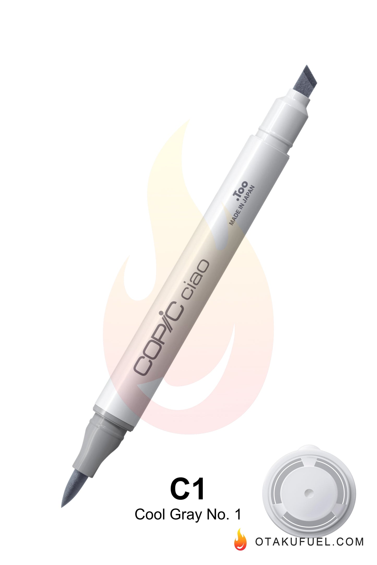 Copic Ciao C1 Cool Gray No. 1 <inline style="float: right; margin-right: 10px; background-color: rgb(217, 228, 234);">&nbsp;&nbsp;&nbsp;&nbsp;&nbsp;&nbsp; </inline>