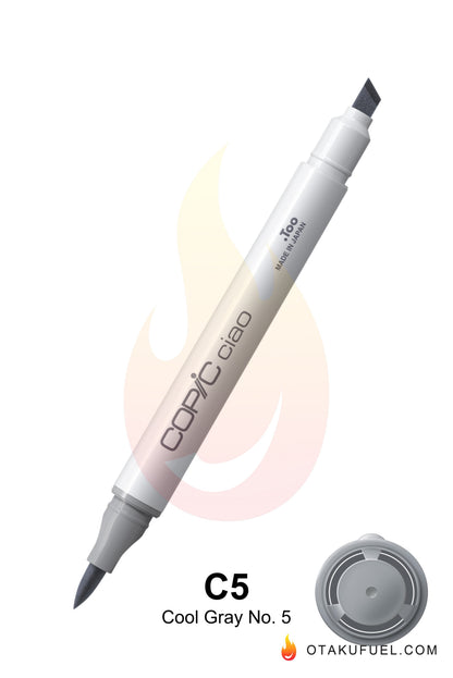 Copic Ciao C5 Cool Gray No. 5 <inline style="float: right; margin-right: 10px; background-color: rgb(147, 160, 168);">&nbsp;&nbsp;&nbsp;&nbsp;&nbsp;&nbsp; </inline>