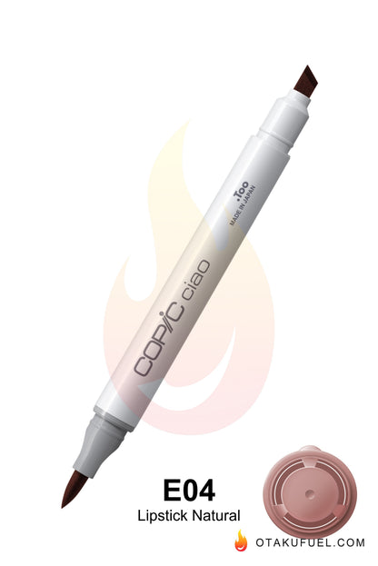 Copic Ciao E04 Lipstick Natural <inline style="float: right; margin-right: 10px; background-color: rgb(225, 185, 193);">&nbsp;&nbsp;&nbsp;&nbsp;&nbsp;&nbsp; </inline>