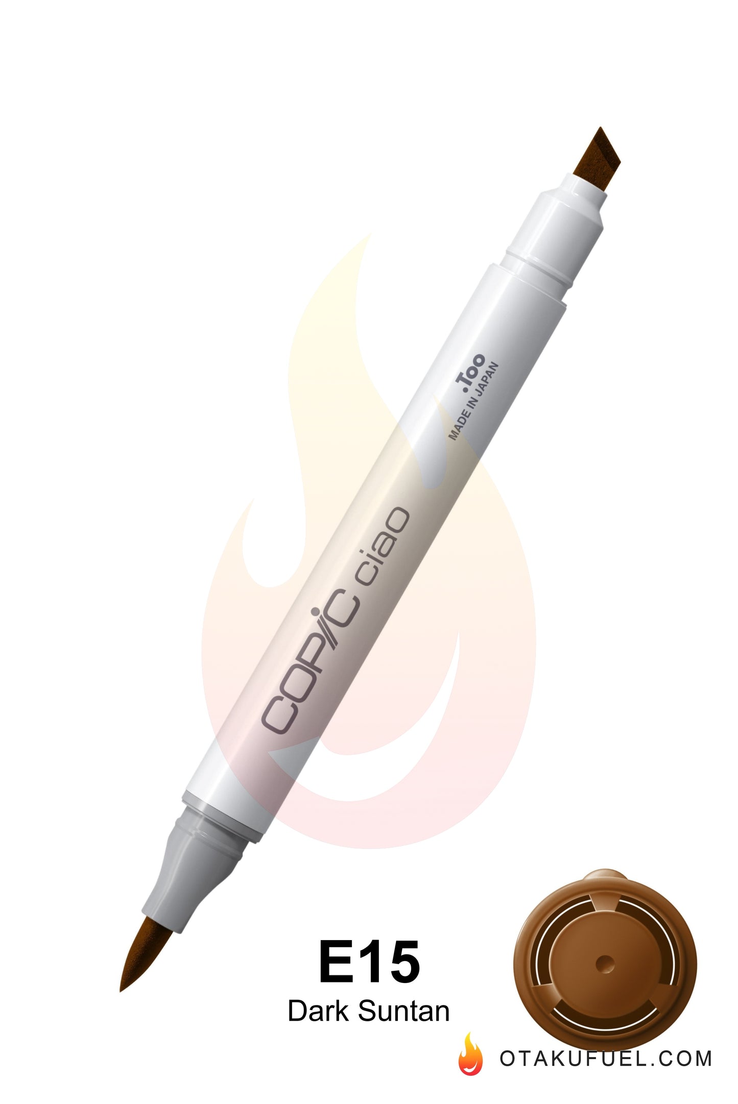 Copic Ciao E15 Dark Suntan <inline style="float: right; margin-right: 10px; background-color: rgb(240, 181, 134);">&nbsp;&nbsp;&nbsp;&nbsp;&nbsp;&nbsp; </inline>
