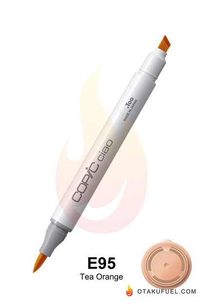Copic Ciao E95 Tea Orange <inline style="float: right; margin-right: 10px; background-color: rgb(251, 187, 125);">&nbsp;&nbsp;&nbsp;&nbsp;&nbsp;&nbsp; </inline>