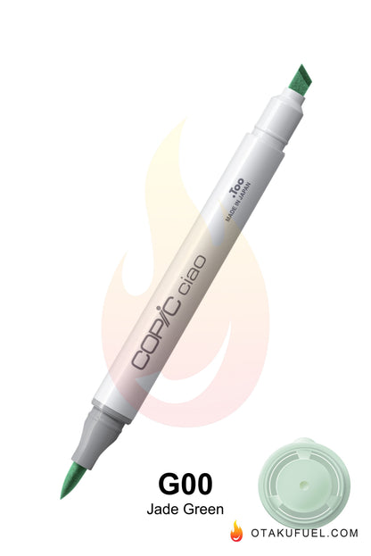 Copic Ciao G00 Jade Green <inline style="float: right; margin-right: 10px; background-color: rgb(225, 243, 245);">&nbsp;&nbsp;&nbsp;&nbsp;&nbsp;&nbsp; </inline>