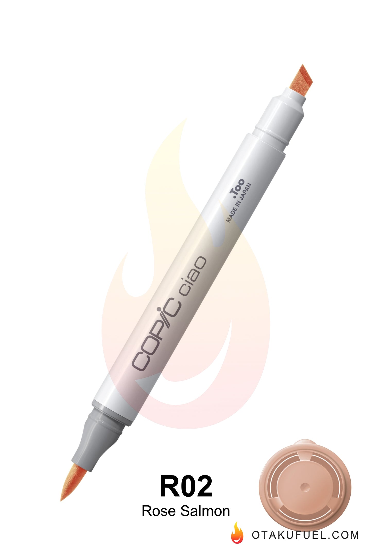 Copic Ciao R02 Rose Salmon <inline style="float: right; margin-right: 10px; background-color: rgb(253, 211, 199);">&nbsp;&nbsp;&nbsp;&nbsp;&nbsp;&nbsp; </inline>