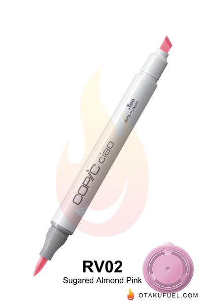 Copic Ciao RV02 Sugared Almond Pink <inline style="float: right; margin-right: 10px; background-color: rgb(250, 213, 230);">&nbsp;&nbsp;&nbsp;&nbsp;&nbsp;&nbsp; </inline>