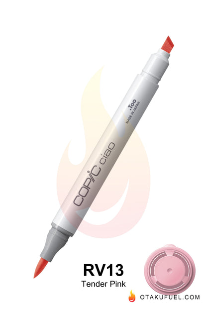 Copic Ciao RV13 Tender Pink <inline style="float: right; margin-right: 10px; background-color: rgb(249, 201, 215);">&nbsp;&nbsp;&nbsp;&nbsp;&nbsp;&nbsp; </inline>