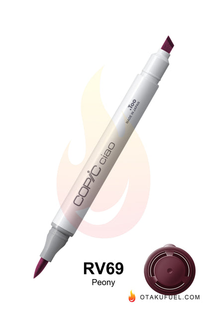 Copic Ciao RV69 Peony <inline style="float: right; margin-right: 10px; background-color: rgb(124, 84, 100);">&nbsp;&nbsp;&nbsp;&nbsp;&nbsp;&nbsp; </inline>
