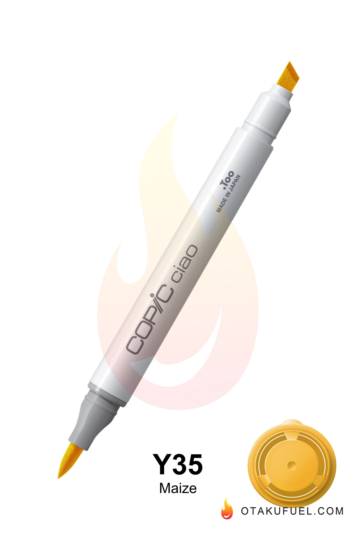 Copic Ciao Y35 Maize <inline style="float: right; margin-right: 10px; background-color: rgb(249, 210, 120);">&nbsp;&nbsp;&nbsp;&nbsp;&nbsp;&nbsp; </inline>
