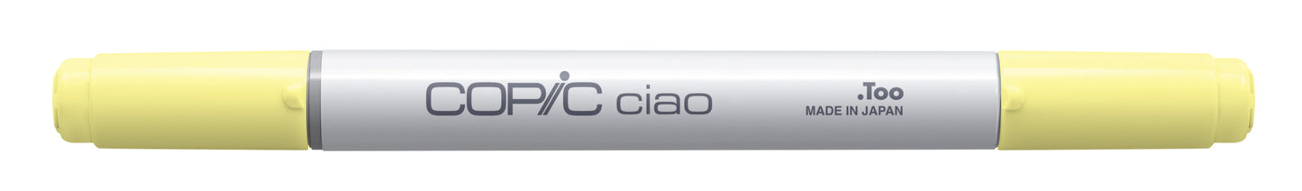 Copic Ciao YG00 Mimosa Yellow <inline style="float: right; margin-right: 10px; background-color: rgb(231,228,157);">&nbsp;&nbsp;&nbsp;&nbsp;&nbsp;&nbsp; </inline>