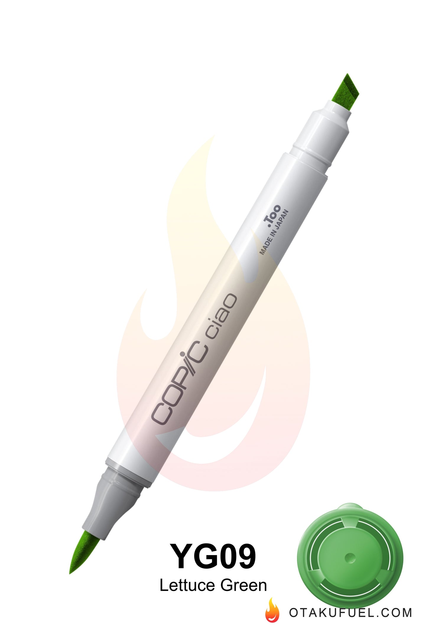Copic Ciao YG09 Lettuce Green <inline style="float: right; margin-right: 10px; background-color: rgb(118, 188, 100);">&nbsp;&nbsp;&nbsp;&nbsp;&nbsp;&nbsp; </inline>