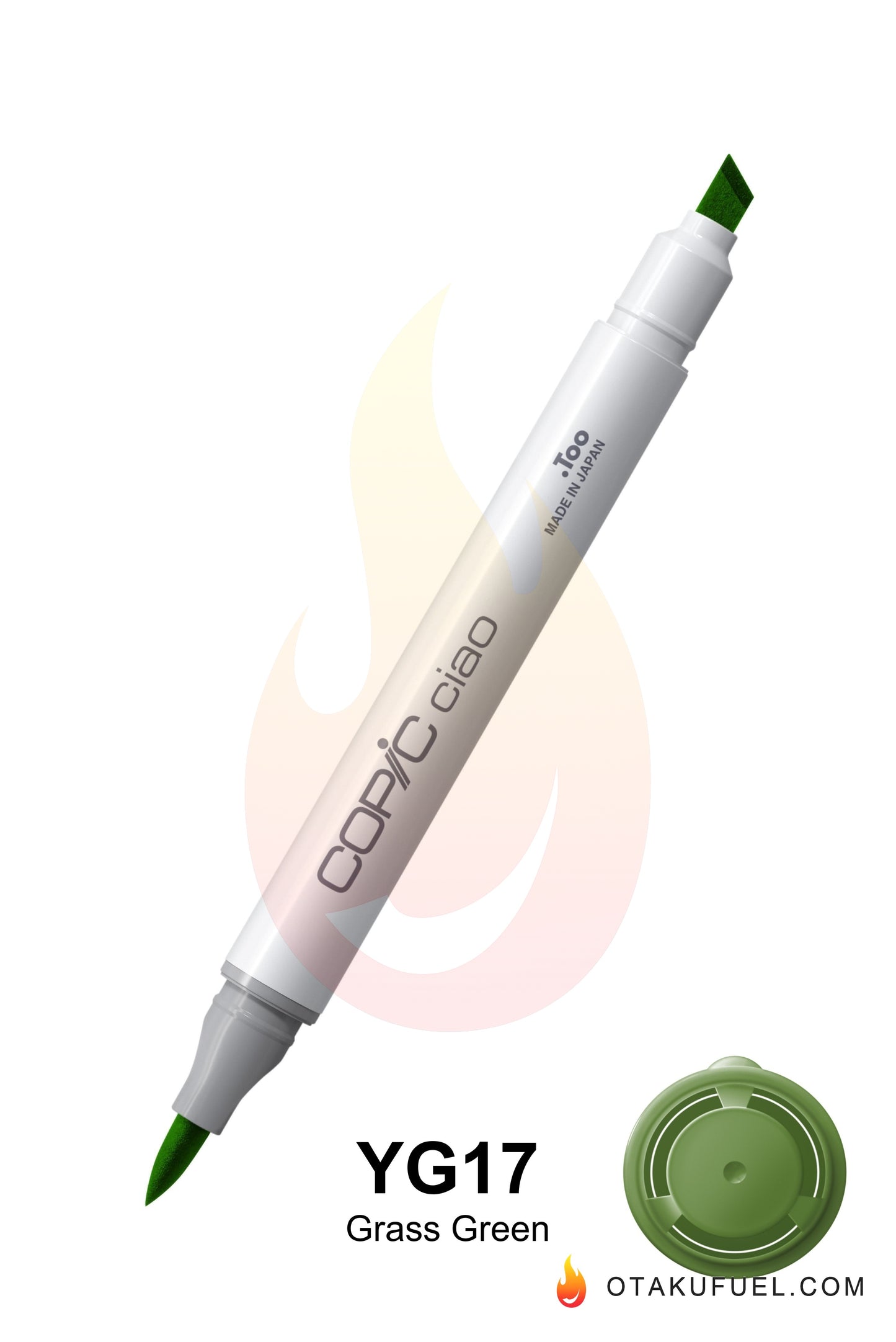 Copic Ciao YG17 Grass Green <inline style="float: right; margin-right: 10px; background-color: rgb(105, 182, 88);">&nbsp;&nbsp;&nbsp;&nbsp;&nbsp;&nbsp; </inline>