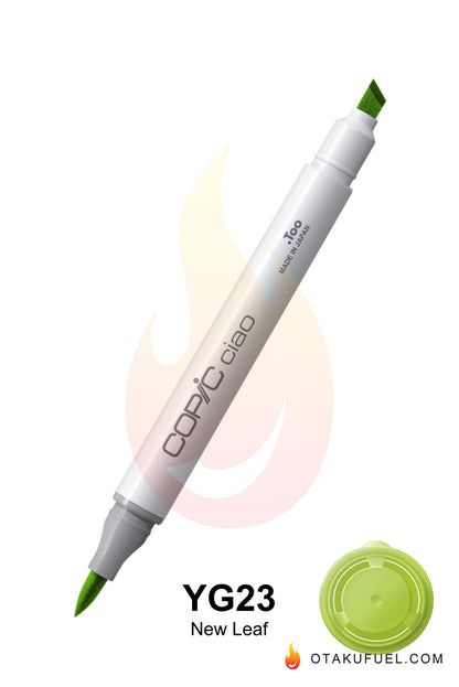 Copic Ciao YG23 New Leaf <inline style="float: right; margin-right: 10px; background-color: rgb(231, 236, 146);">&nbsp;&nbsp;&nbsp;&nbsp;&nbsp;&nbsp; </inline>