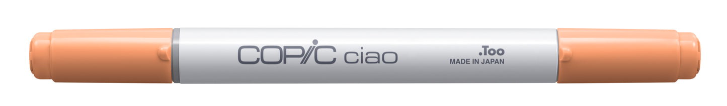Copic Ciao YR02 Light Orange <inline style="float: right; margin-right: 10px; background-color: rgb(253, 202, 149);">&nbsp;&nbsp;&nbsp;&nbsp;&nbsp;&nbsp; </inline>
