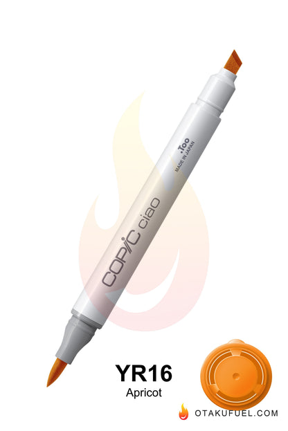 Copic Ciao YR16 Apricot <inline style="float: right; margin-right: 10px; background-color: rgb(254, 183, 41);">&nbsp;&nbsp;&nbsp;&nbsp;&nbsp;&nbsp; </inline>