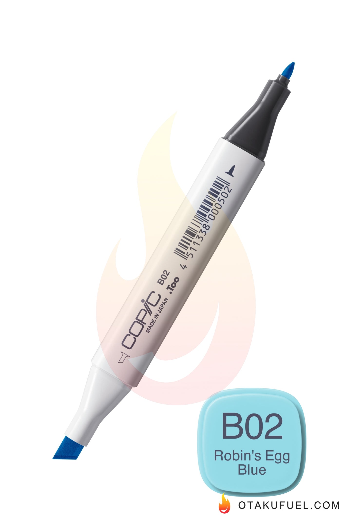 B02-C Robin's Egg Blue CLASSIC Copic Marker <inline style="float: right; margin-right: 10px; background-color: rgb(179, 225, 238);">&nbsp;&nbsp;&nbsp;&nbsp;&nbsp;&nbsp; </inline>