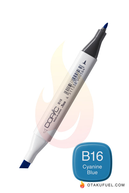 B16-C Cyanine Blue CLASSIC Copic Marker <inline style="float: right; margin-right: 10px; background-color: rgb(27, 189, 235);">&nbsp;&nbsp;&nbsp;&nbsp;&nbsp;&nbsp; </inline>
