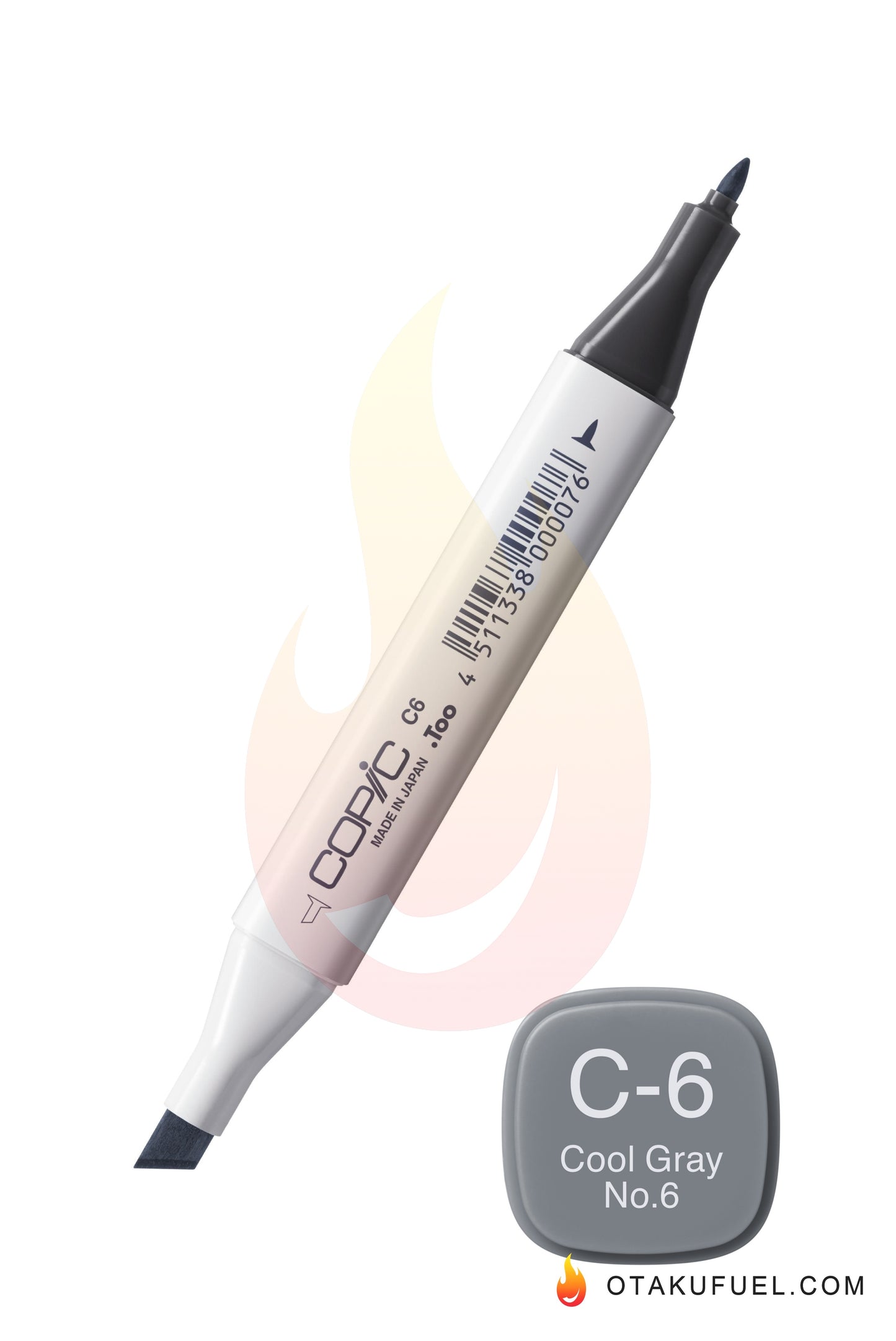 C6-C Cool Gray No. 6 CLASSIC Copic Marker <inline style="float: right; margin-right: 10px; background-color: rgb(122, 139, 149);">&nbsp;&nbsp;&nbsp;&nbsp;&nbsp;&nbsp; </inline>