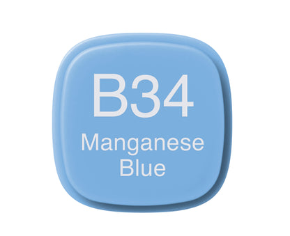 B34-C Manganese Blue CLASSIC Copic Marker <inline style="float: right; margin-right: 10px; background-color: rgb(130, 193, 234);">&nbsp;&nbsp;&nbsp;&nbsp;&nbsp;&nbsp; </inline>